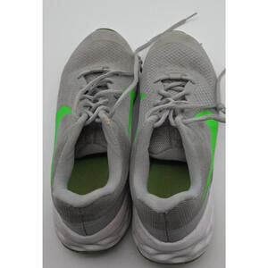 Nike Revolution 6 GS 'Light Smoke Grey Green Strike' Running Shoes / Size 5.5Y